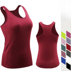 Womens Sportswear Running 90%polyester 10%spandex Tank Top F8002