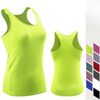 Womens Sportswear Running 90%polyester 10%spandex Tank Top F8002