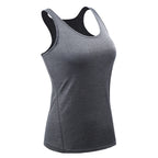 Womens Sportswear Running 90%polyester 10%spandex Tank Top F8002