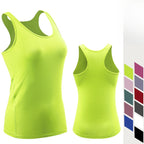 Womens Sportswear Running 90%polyester 10%spandex Tank Top F8002