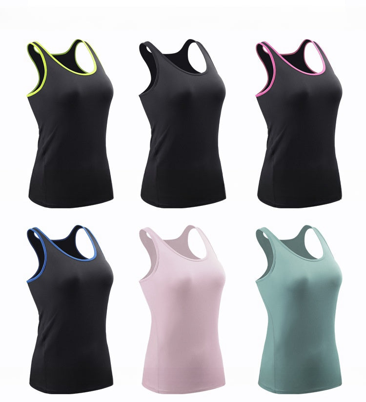 Womens Sportswear Running 90%polyester 10%spandex Tank Top F8002