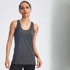 Womens Gym Training 90%polyester 10%spandex Tank Top F8006