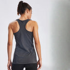 Womens Gym Training 90%polyester 10%spandex Tank Top F8006