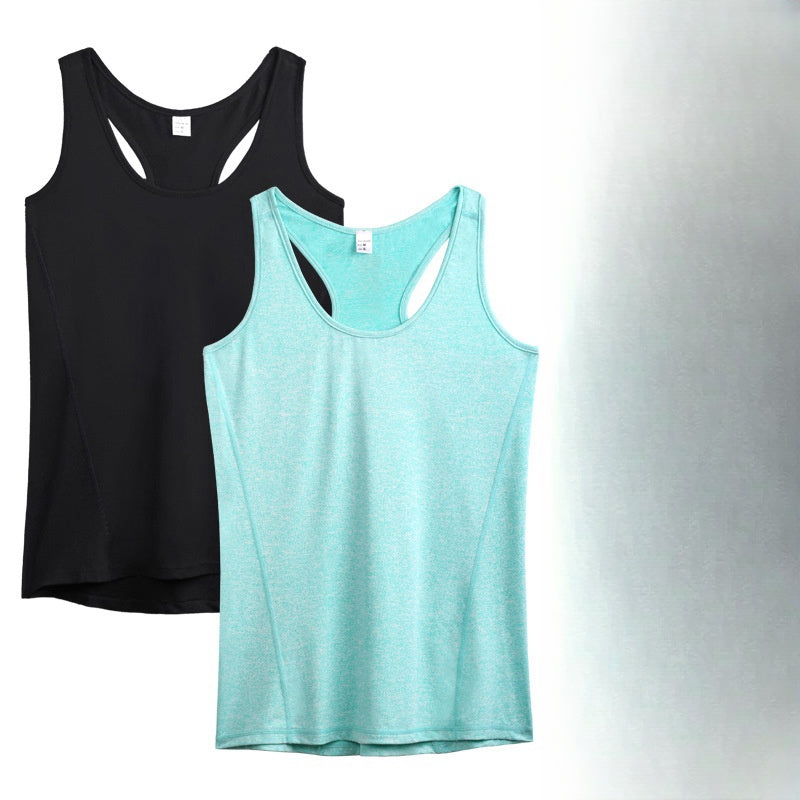 Womens Gym Training 90%polyester 10%spandex Tank Top F8006