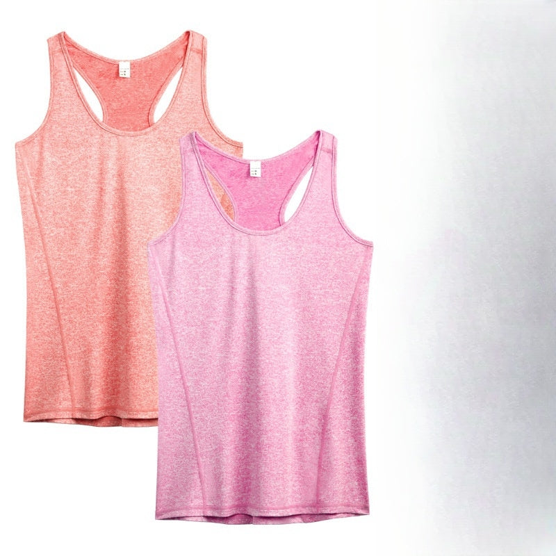 Womens Gym Training 90%polyester 10%spandex Tank Top F8006