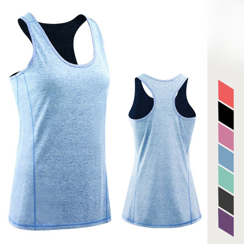 Womens Gym Training 90%polyester 10%spandex Tank Top F8006