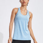 Womens Gym Training 90%polyester 10%spandex Tank Top F8006
