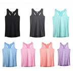 Womens Gym Training 90%polyester 10%spandex Tank Top F8006