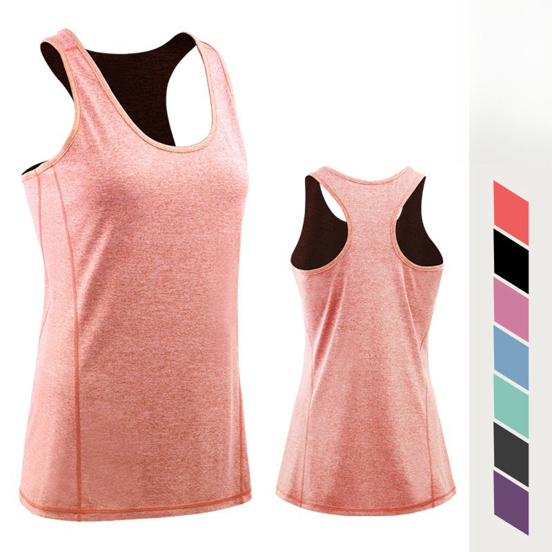 Womens Gym Training 90%polyester 10%spandex Tank Top F8006