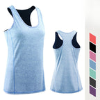 Womens Gym Training 90%polyester 10%spandex Tank Top F8006