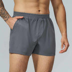 Mens Workout Running 90%polyester 10%spandex Shorts FDK5099 - Product View 1 | Honfit
