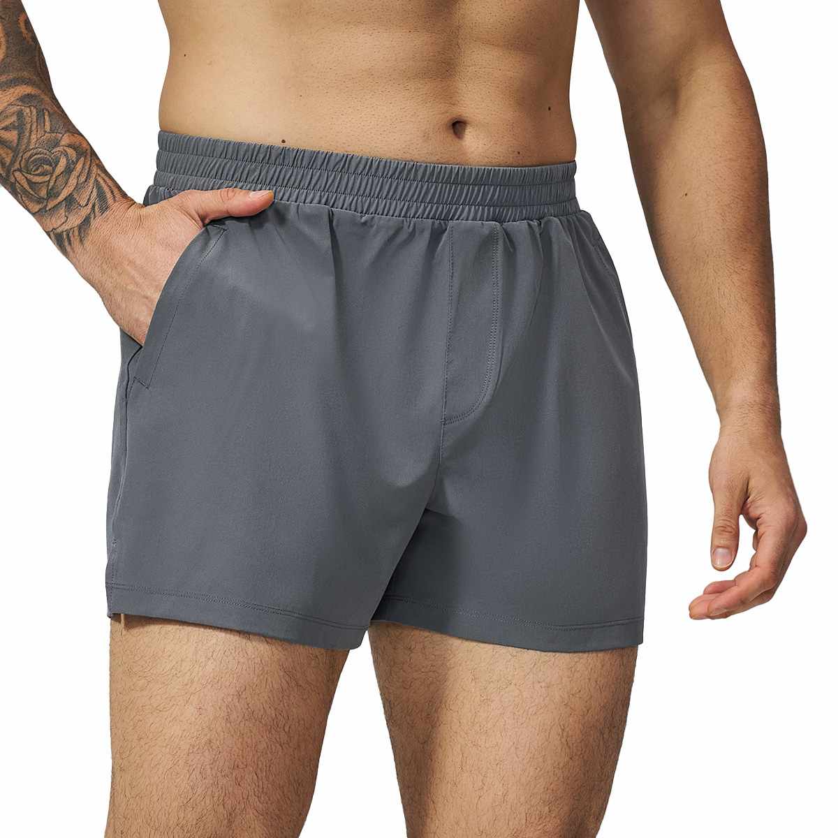 Mens Workout Running 90%polyester 10%spandex Shorts FDK5099 - Product View 10 | Honfit