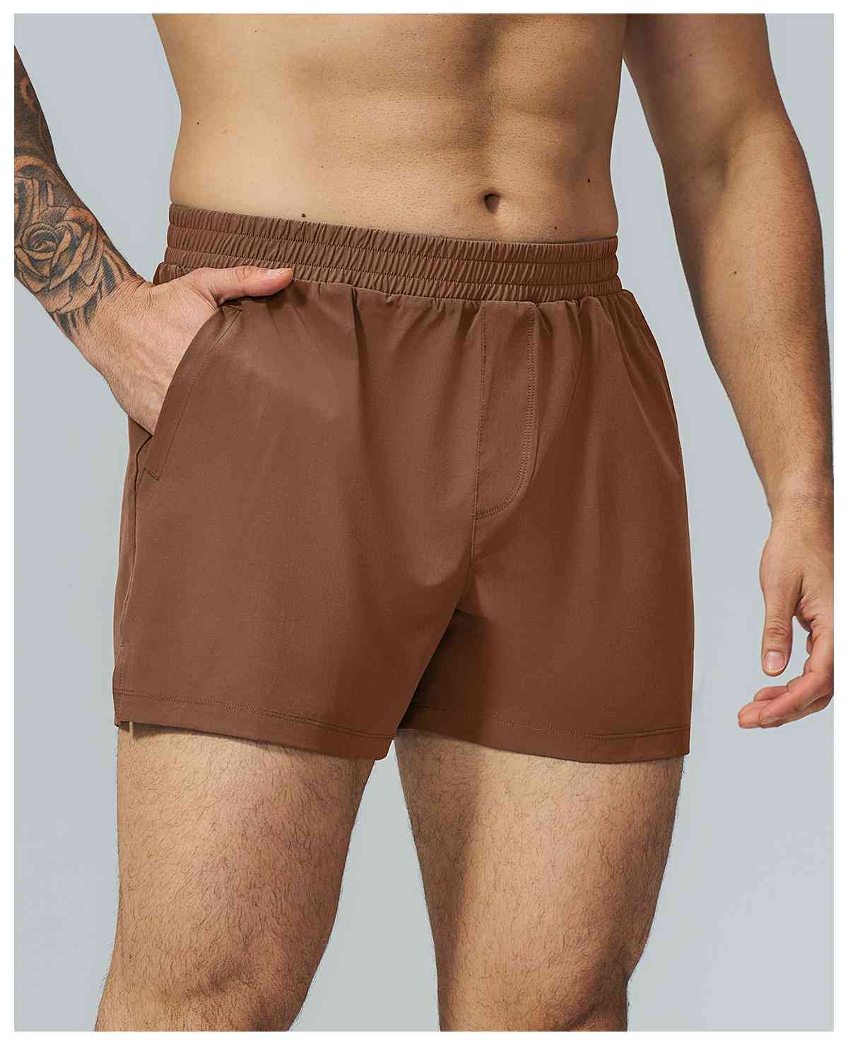 Mens Workout Running 90%polyester 10%spandex Shorts FDK5099 - Product View 27 | Honfit