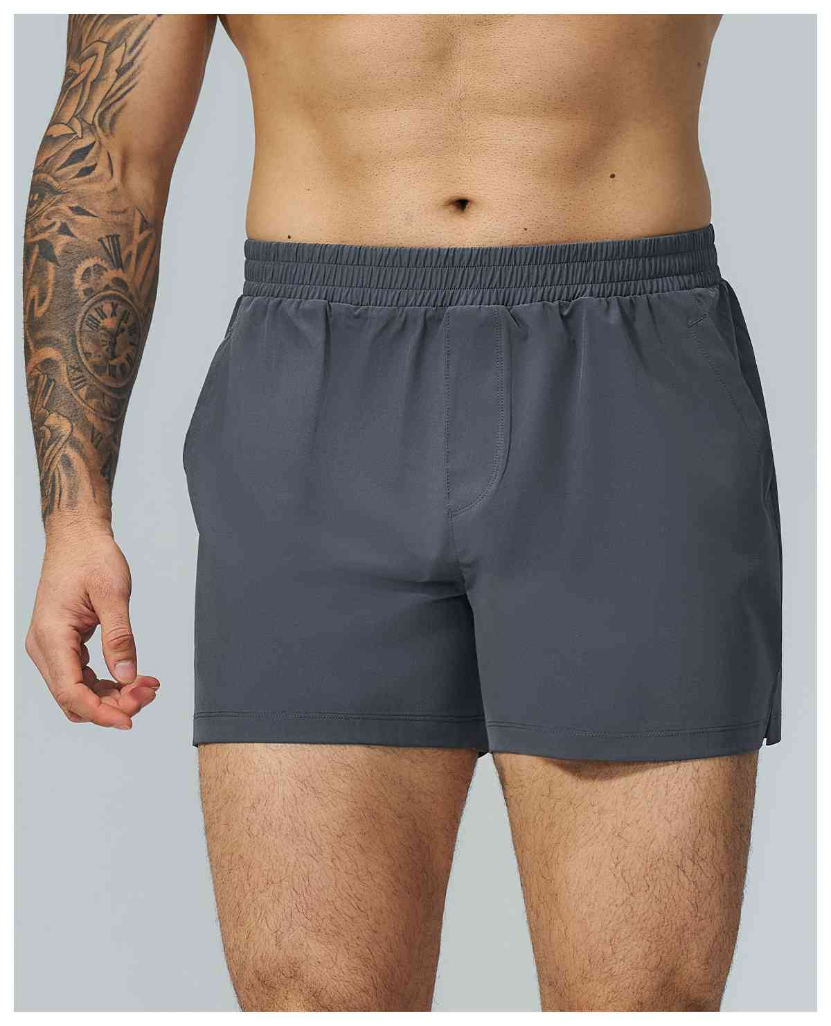 Mens Workout Running 90%polyester 10%spandex Shorts FDK5099 - Product View 33 | Honfit