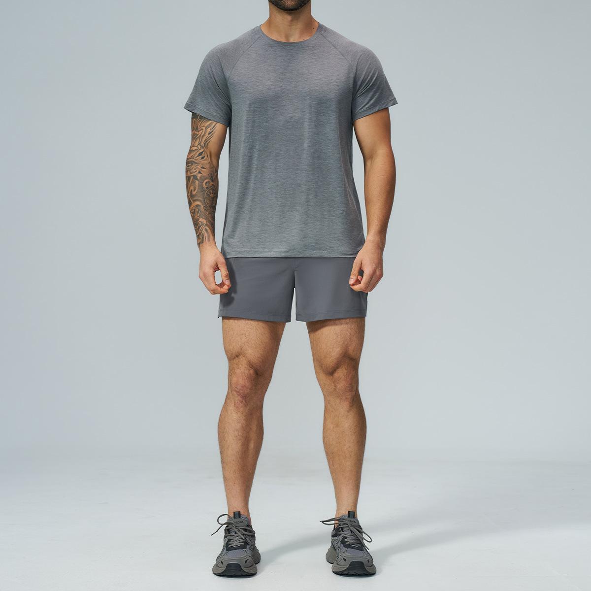 Mens Workout Running 90%polyester 10%spandex Shorts FDK5099 - Product View 8 | Honfit