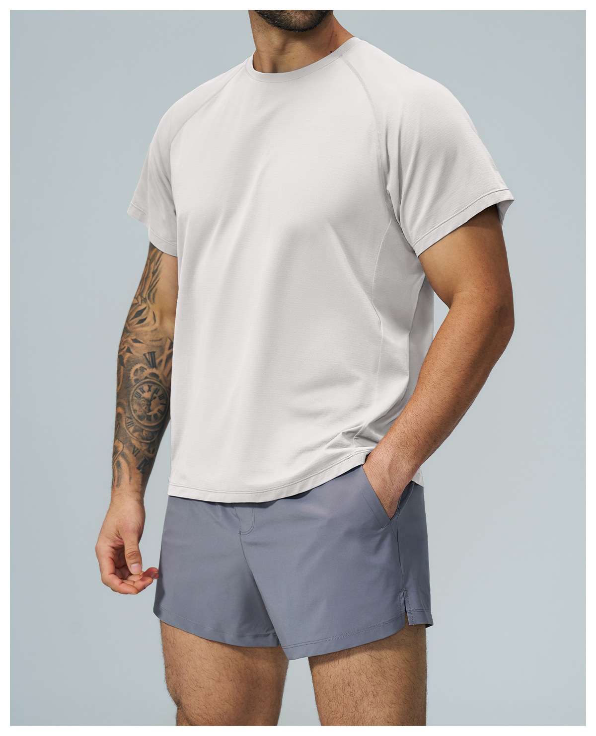 Mens Sports Workout 100%Polyester Tshirt FDX1152 - Product View 22 | Honfit