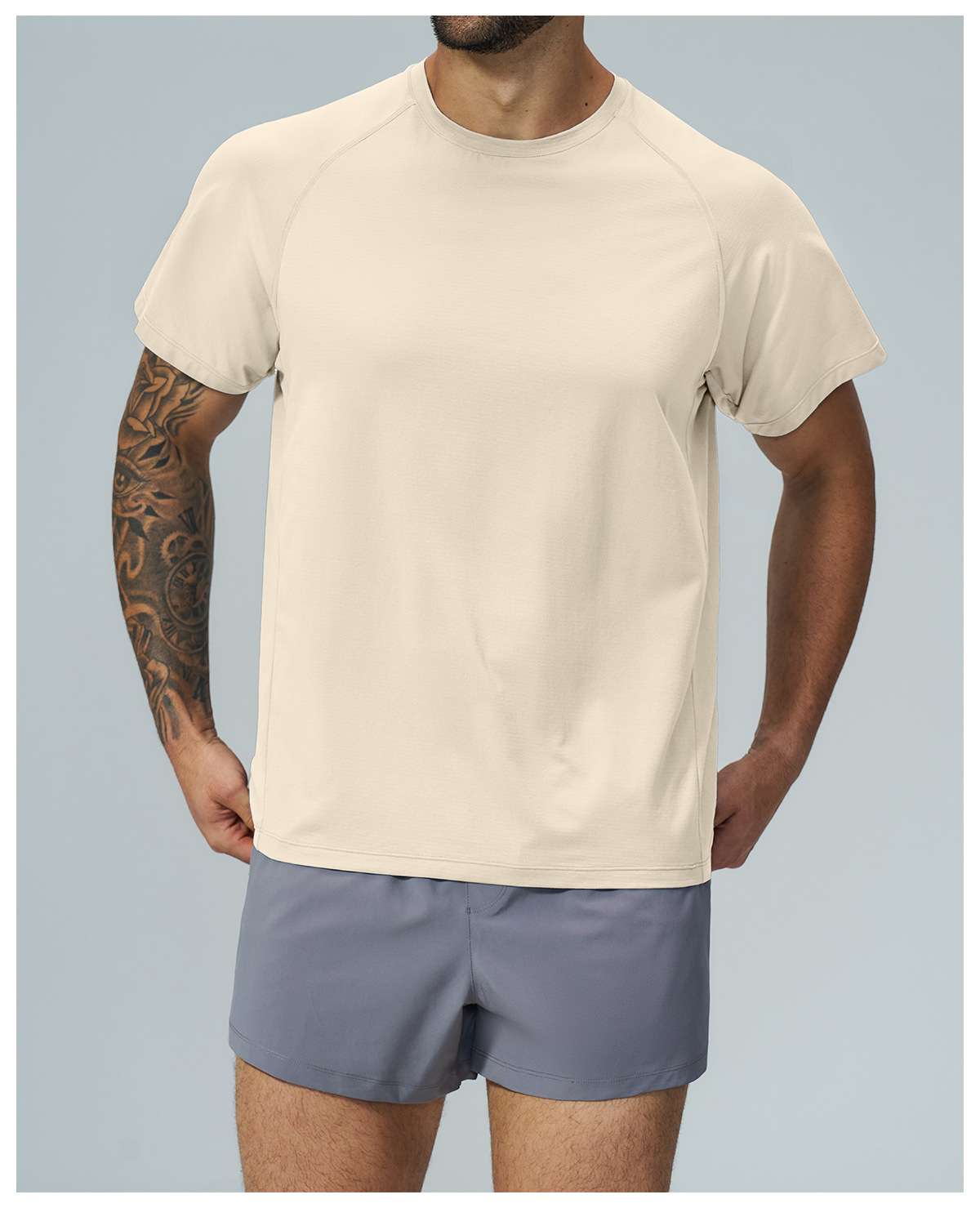 Mens Sports Workout 100%Polyester Tshirt FDX1152 - Product View 38 | Honfit