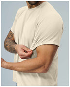 Mens Sports Workout 100%Polyester Tshirt FDX1152 - Product View 41 | Honfit