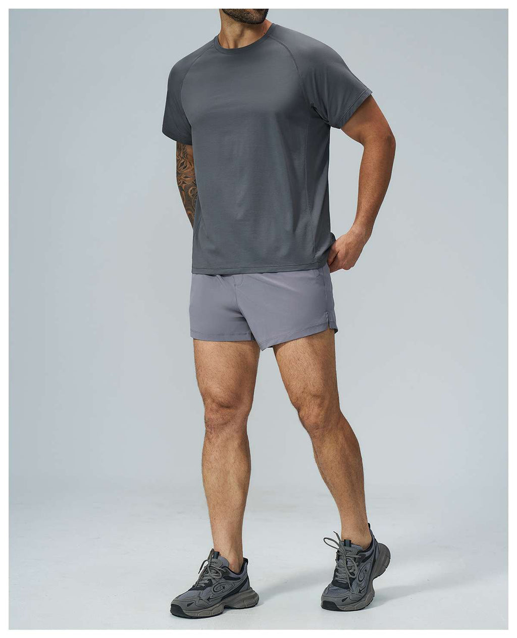Mens Sports Workout 100%Polyester Tshirt FDX1152 - Product View 42 | Honfit