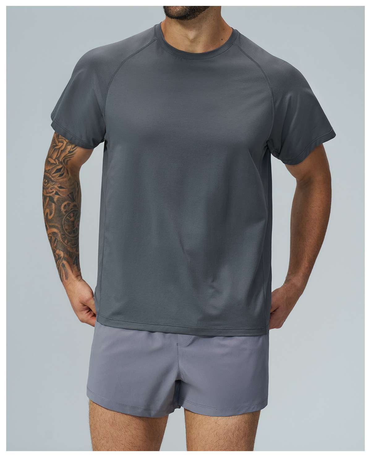 Mens Sports Workout 100%Polyester Tshirt FDX1152 - Product View 43 | Honfit