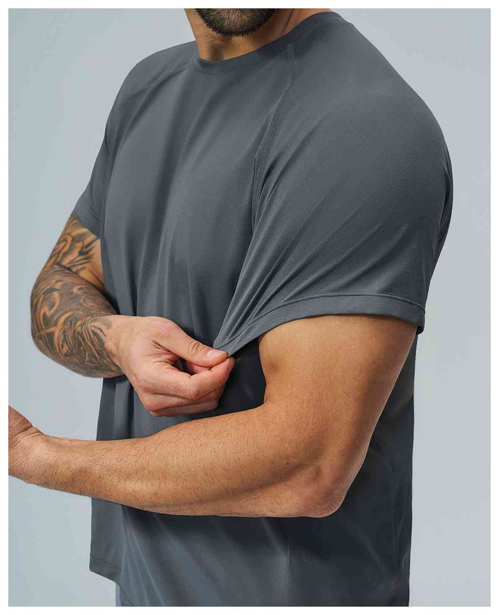 Mens Sports Workout 100%Polyester Tshirt FDX1152 - Product View 47 | Honfit