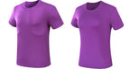 Custom 80GSM 100%polyester Lightweight Men's running shirts FLP-M001-1 print logo 2