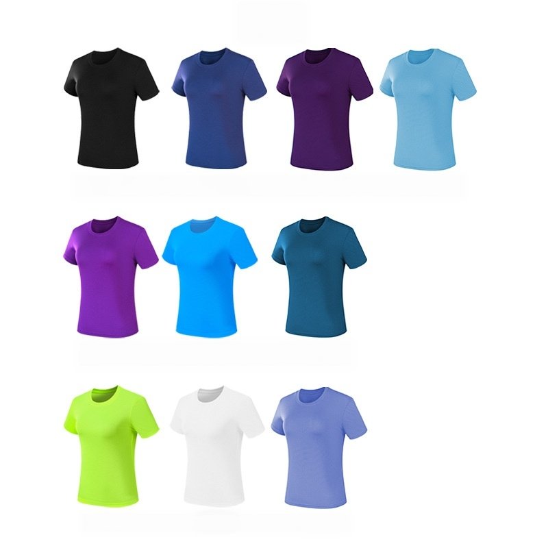 Custom 80GSM 100%polyester Lightweight Men's running shirts FLP-M001-1 print logo 6