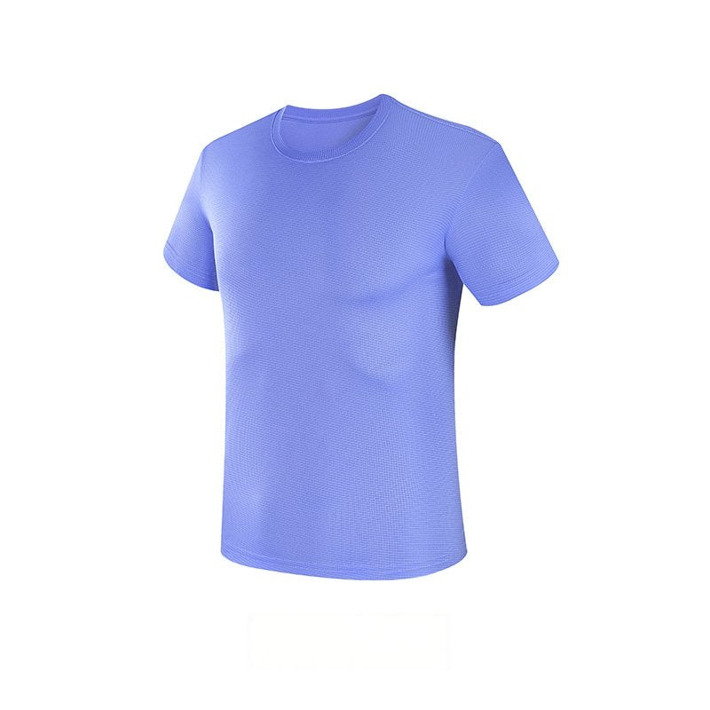 Custom 80GSM 100%polyester Lightweight Men's running shirts FLP-M001-1 print logo 10