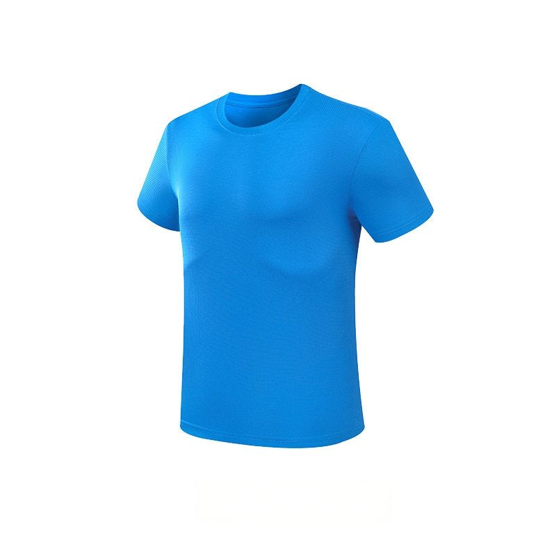 Custom 80GSM 100%polyester Lightweight Men's running shirts FLP-M001-1 print logo 11