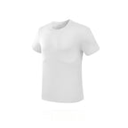 Custom 80GSM 100%polyester Lightweight Men's running shirts FLP-M001-1 print logo 12