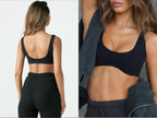 Womens Fitness Activewear 75%Nylon 25%Spandex Sports Bra FNK-2002 print logo 25