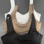 Womens Fitness Activewear 75%Nylon 25%Spandex Sports Bra FNK-2002 print logo 13
