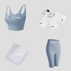 Womens Fitness Activewear 75%Nylon 25%Spandex Sports Bra FNK-2002 print logo 14