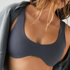 Womens Fitness Activewear 75%Nylon 25%Spandex Sports Bra FNK-2002 print logo 11