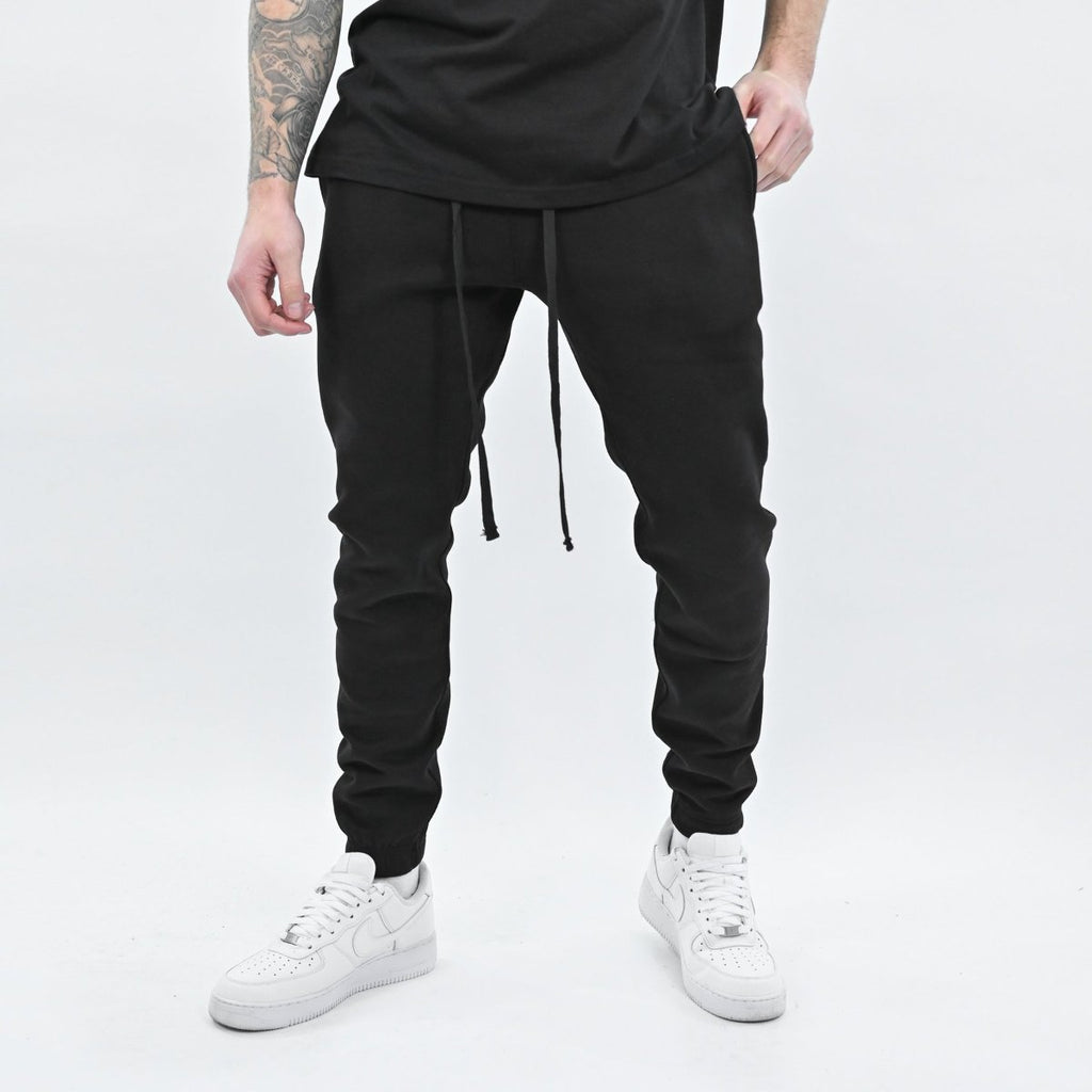 Mens Fitness Sportswear 30% cotton 70% polyester Jogger Pants FY-CK098 print logo 12