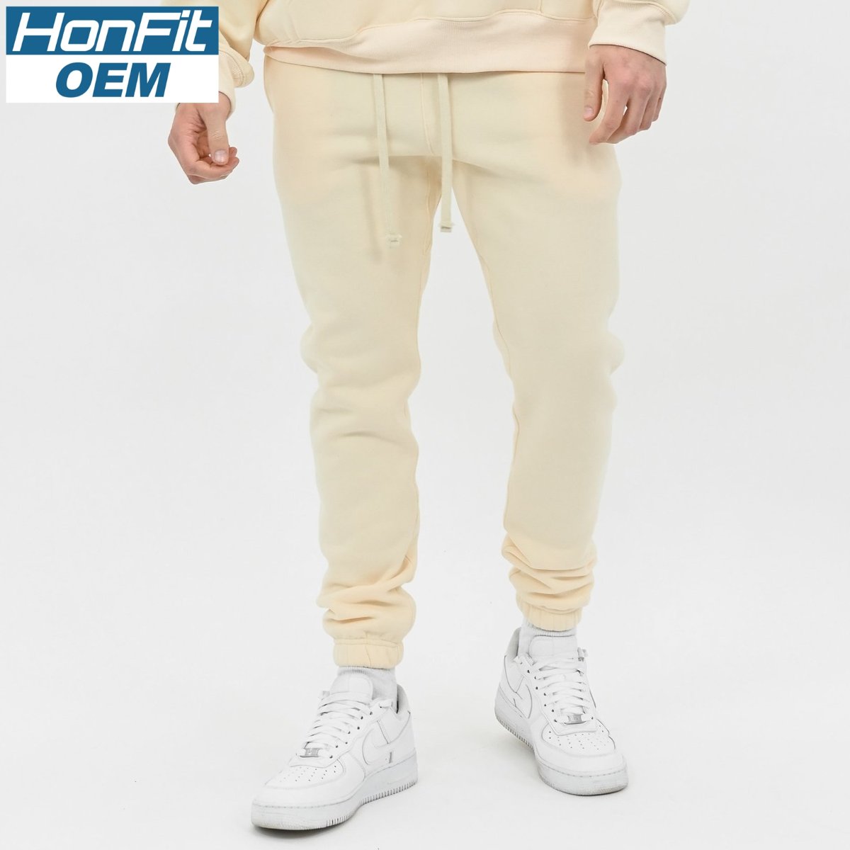 Mens Fitness Sportswear 30% cotton 70% polyester Jogger Pants FY-CK098 print logo 8