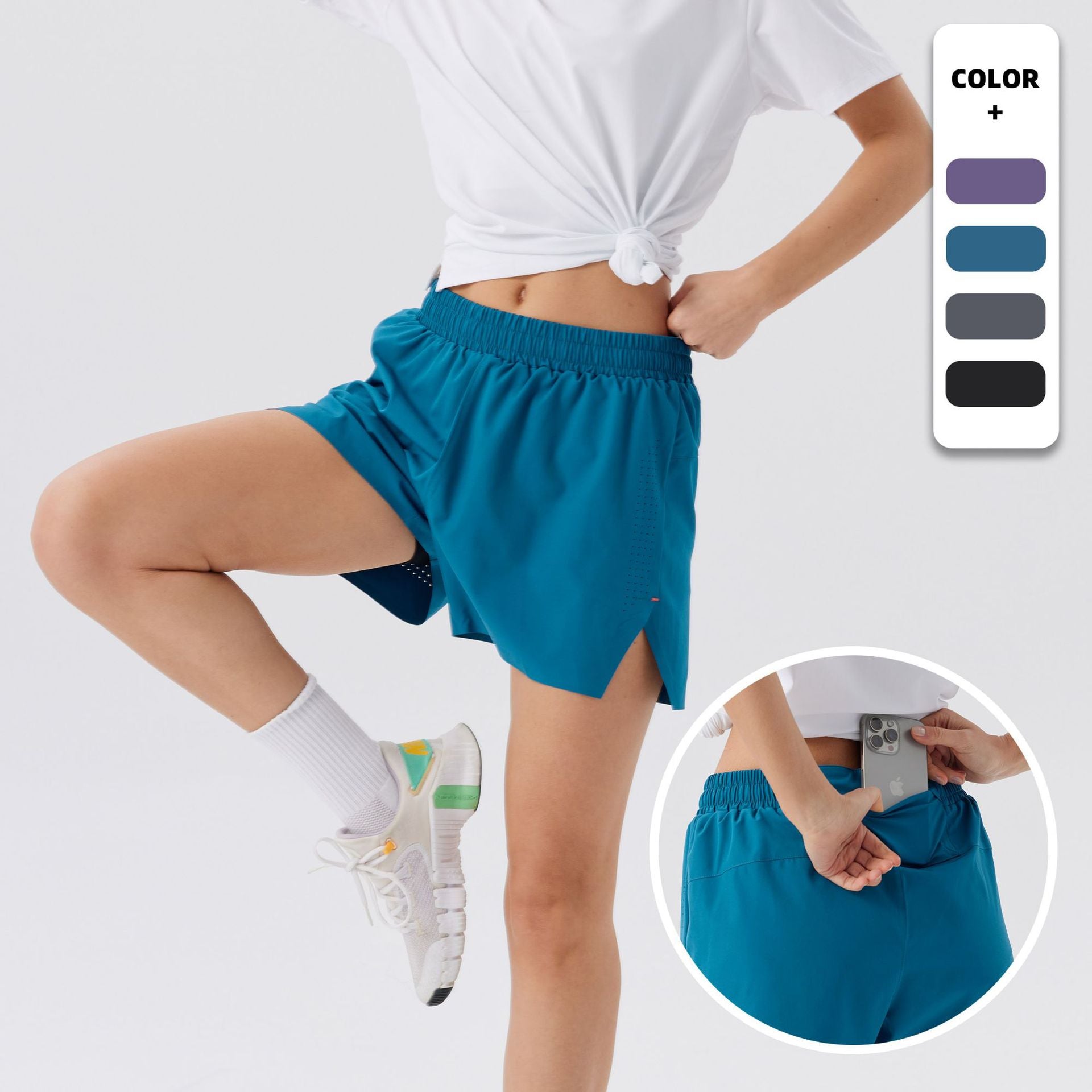 Women's Shorts Gym Running Casual Athletic H51145