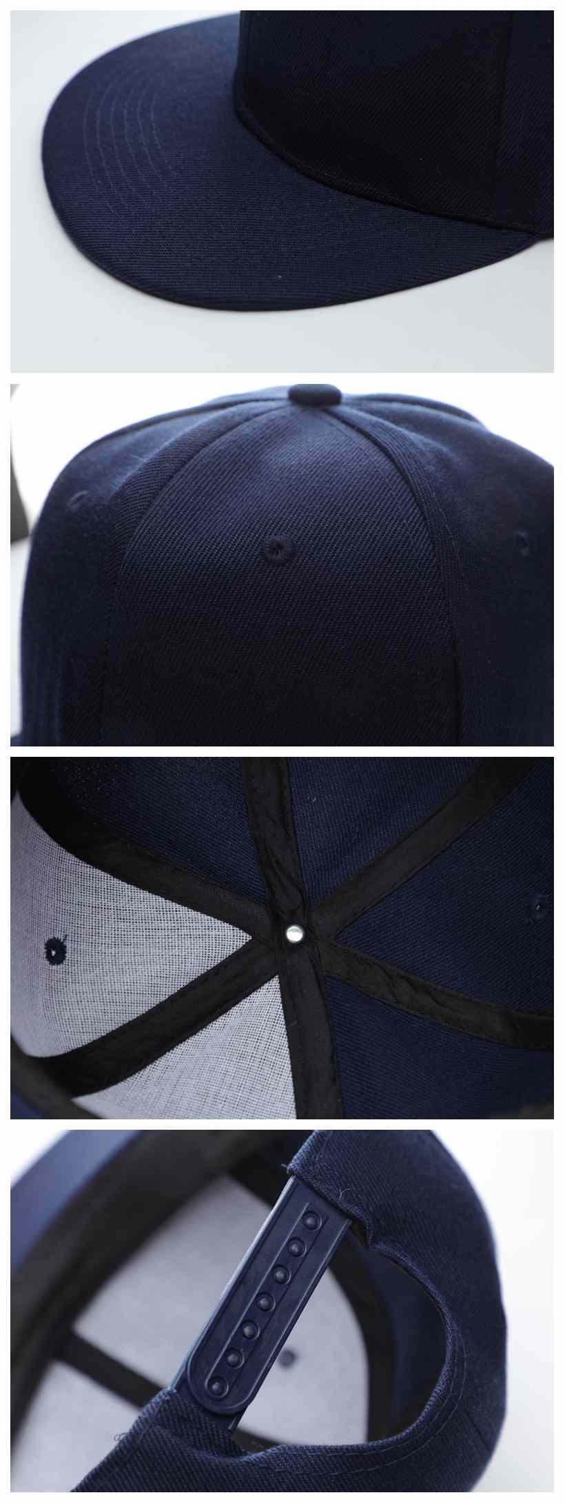 Casual Hip Hop 100% polyester Flat Bill Flat brim solid color wool felt hip-hop hatHB126 print logo 65