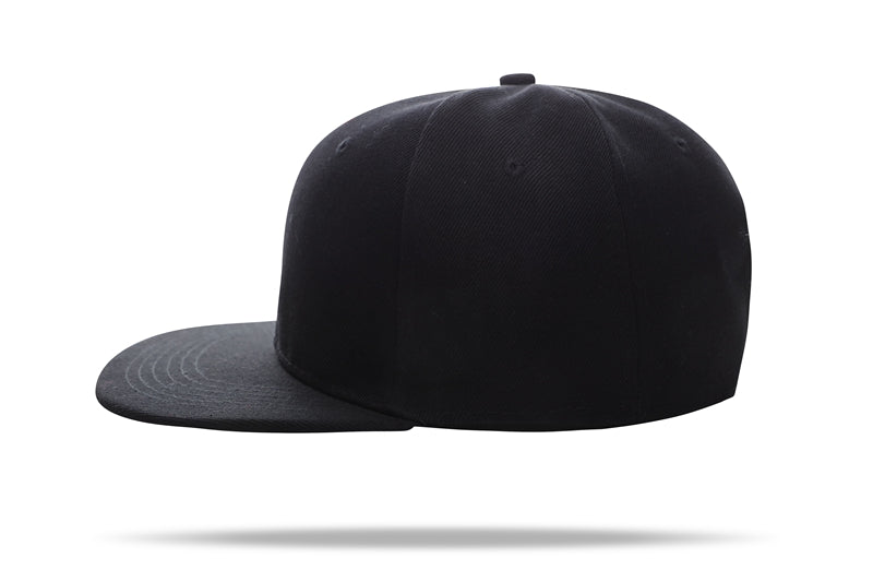Casual Hip Hop 100% polyester Flat Bill Flat brim solid color wool felt hip-hop hatHB126 print logo 69