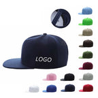 Casual Hip Hop 100% polyester Flat Bill Flat brim solid color wool felt hip-hop hatHB126 print logo 21
