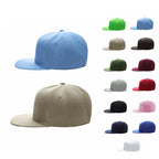 Casual Hip Hop 100% polyester Flat Bill Flat brim solid color wool felt hip-hop hatHB126 print logo 22