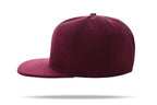 Casual Hip Hop 100% polyester Flat Bill Flat brim solid color wool felt hip-hop hatHB126 print logo 66