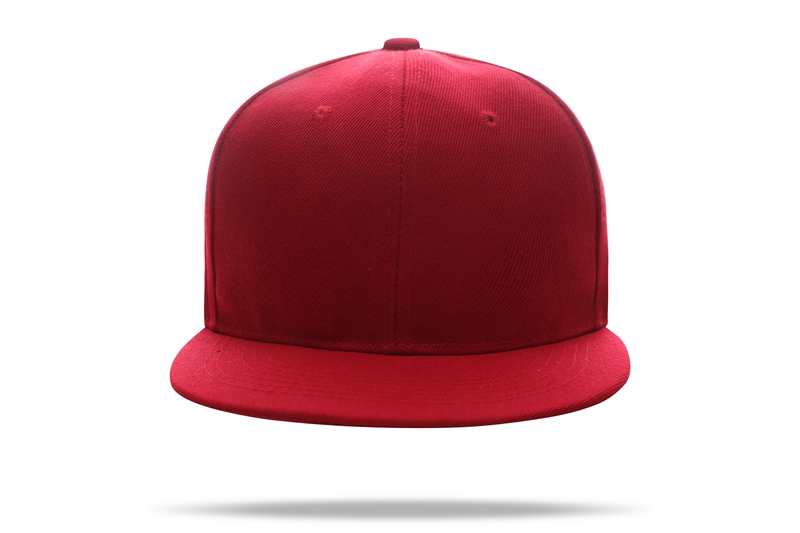 Casual Hip Hop 100% polyester Flat Bill Flat brim solid color wool felt hip-hop hatHB126 print logo 54