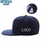 Casual Hip Hop 100% polyester Flat Bill Flat brim solid color wool felt hip-hop hatHB126 print logo 26