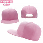 Casual Hip Hop 100% polyester Flat Bill Flat brim solid color wool felt hip-hop hatHB126 print logo 27