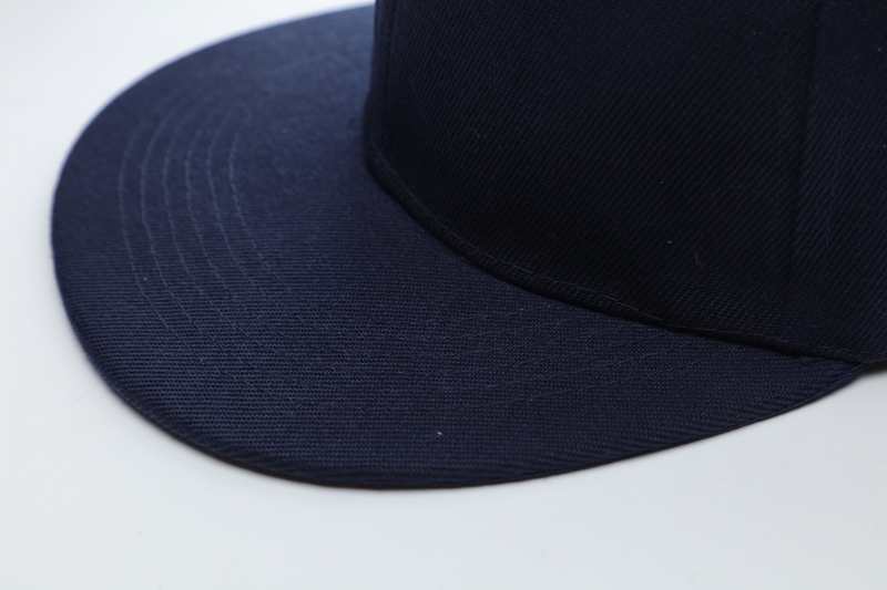 Casual Hip Hop 100% polyester Flat Bill Flat brim solid color wool felt hip-hop hatHB126 print logo 55
