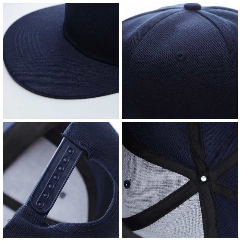 Casual Hip Hop 100% polyester Flat Bill Flat brim solid color wool felt hip-hop hatHB126 print logo 19