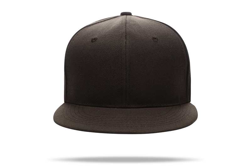 Casual Hip Hop 100% polyester Flat Bill Flat brim solid color wool felt hip-hop hatHB126 print logo 36