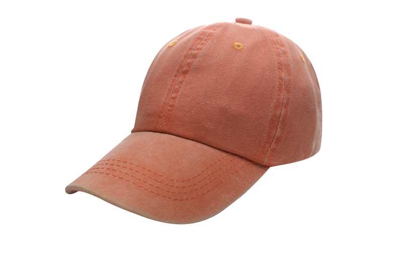 Baseball Washed 100% cotton Washing cloth pure cotton six piece cap HB128 print logo 5