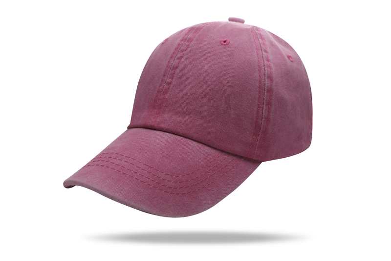 Baseball Washed 100% cotton Washing cloth pure cotton six piece cap HB128 print logo 37